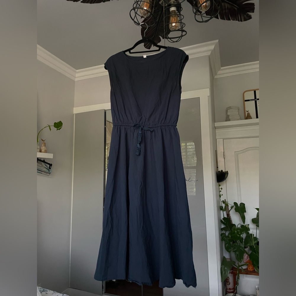 Medium Elegant Navy Blue Dress